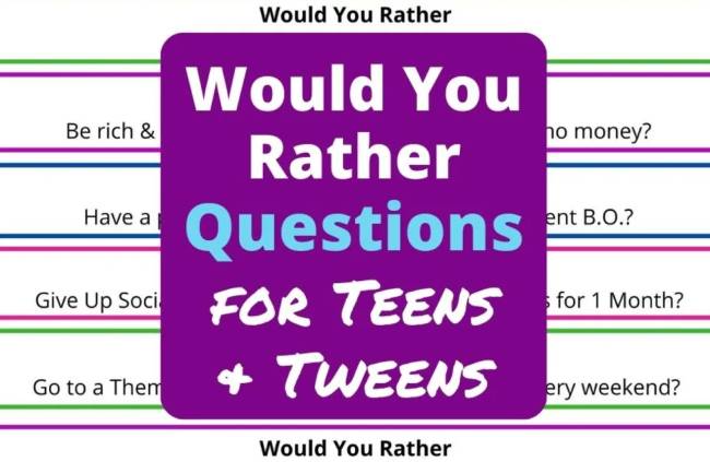 200+ Would You Rather Questions for Teens